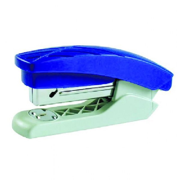 Степлер №10 Duoton пласт. 10арк. сіро-синій - Фото 1