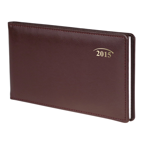 Еженедельник 2015 карман. Soft з/т бордовый - Фото 1