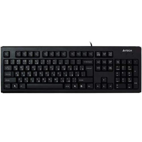 Клавіатура A4Tech KM-720 чорна PS/2 - Фото 1