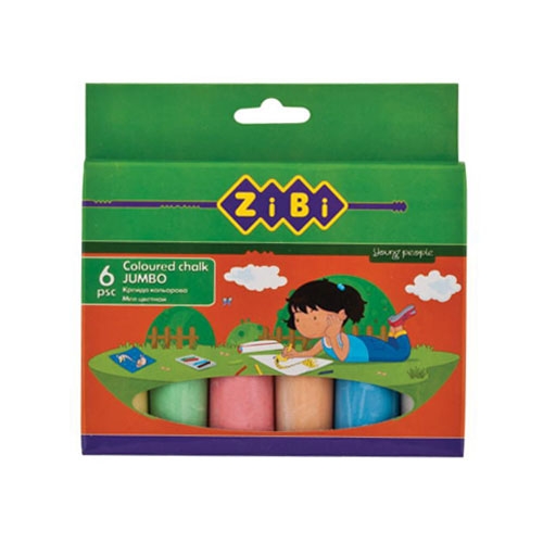 Крейда кольорова (6 кол.) JUMBO, ZB.6710-99 - Фото 1