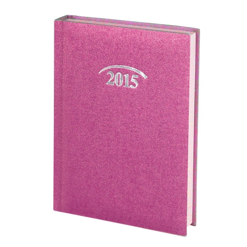 Ежедневник 2015 карман. Diamond срб/т розовый - Фото 1