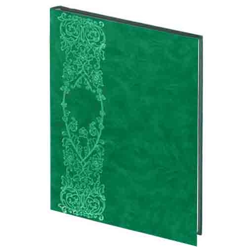 Папка адресна з орнаментом А4 зелена - Фото 1