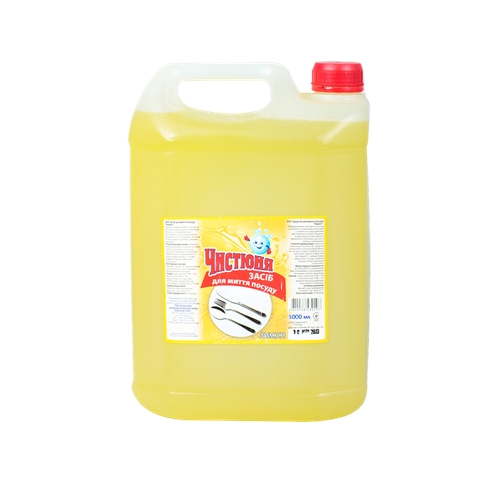 Засіб для миття посуду Чистюня Лимон, 5 л - Фото 1