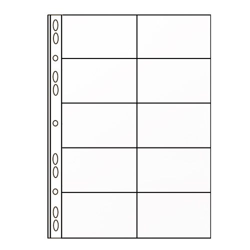 Файл запасний для 20 візиток  А4 PantaPlast (10шт./пак.) - Фото 1