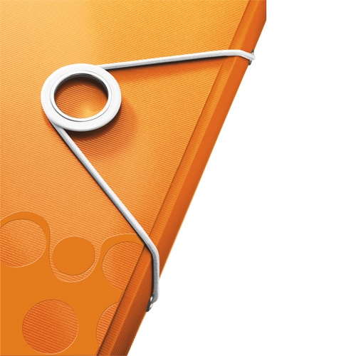 Папка на гумках А4 Leitz WOW помаранчевий металік - Фото 2