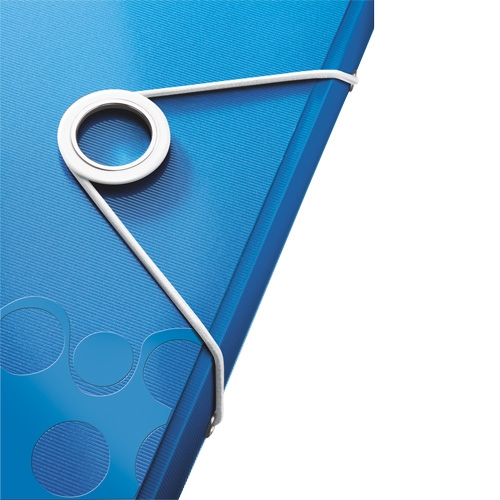 Папка на гумках А4 Leitz WOW синій металік - Фото 2