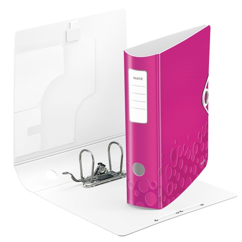 Папка-реєстратор Leitz Active WOW 180° 7,5см  А4 рожевий металік - Фото 2