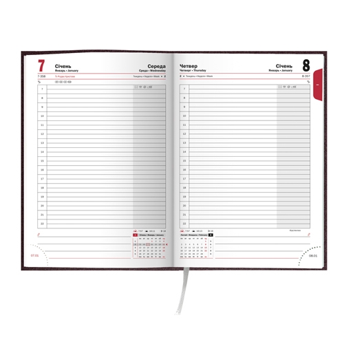 Щоденник 2016 Стандарт Shine з/т бордовий - Фото 2