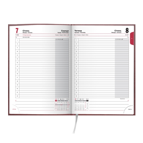 Щоденник 2016 Стандарт Miradur з/т бордовий - Фото 2