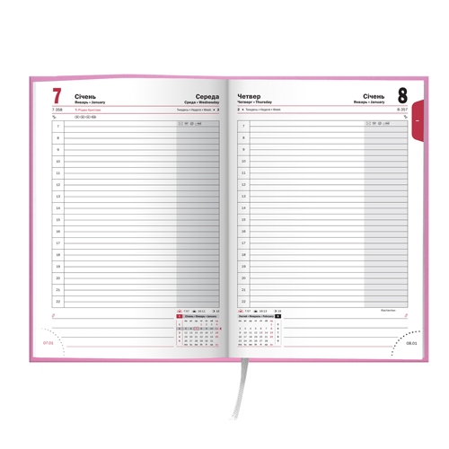 Щоденник 2016 Стандарт Miradur срб/т рожевий - Фото 2