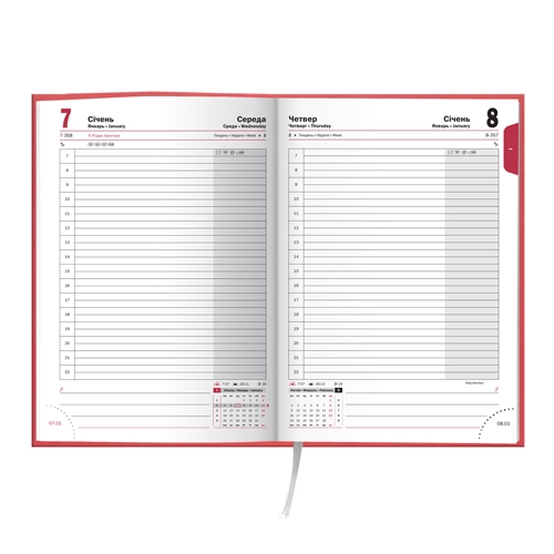 Щоденник 2016 Стандарт Torino слп/т червоний - Фото 2