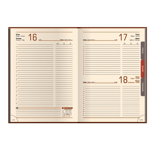 Щоденник 2017 Стандарт CAPRICE слп/т чорний - Фото 1