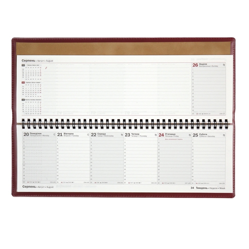 Планінг 2016 Soft б/т бордовий - Фото 2