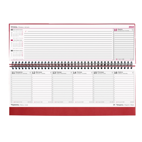 Планiнг 2018 Torino слп/т червоний - Фото 2