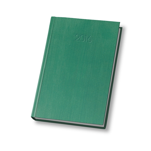 Щоденник 2016 кишеньк. ТЕКСТИЛЬ слп/т зелений - Фото 1
