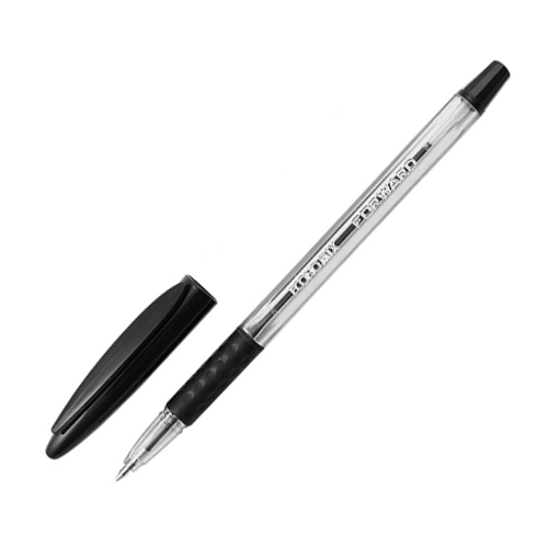 Ручка кулькова Economix Forvard чорна з гум. грипом 0,5 (50 шт.уп.) - Фото 1