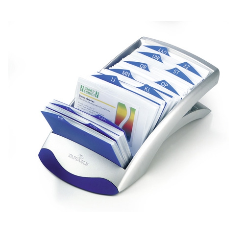 Візитниця-картотека настільна  Durable 200 візиток стал. - Фото 1