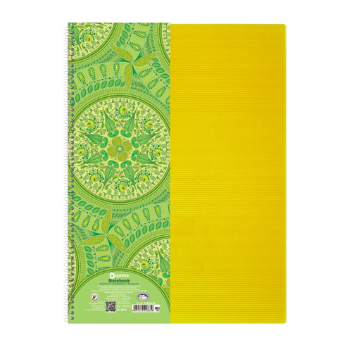 Блокнот Kaleidoscope пласт. А4 пруж. збоку 80 арк. в клітинку асорті - Фото 3