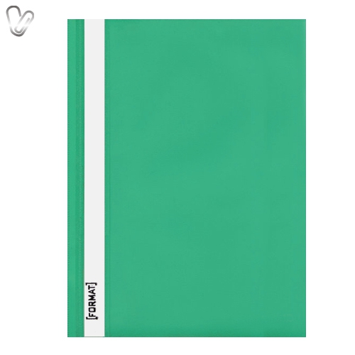 Швидкозшивач п/е А4 Format зелений - Фото 1