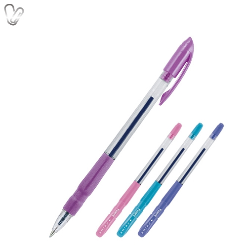 Ручка масляна Axent Flow синя 0,7мм - Фото 1