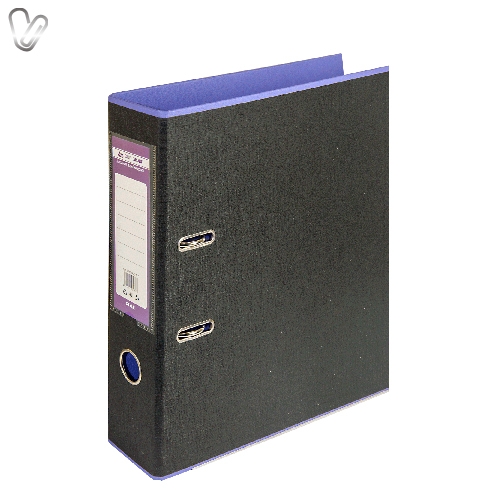 Папка-реєстратор двостор. Buromax STYLE 7cм А4 фіолетова/чорна - Фото 1