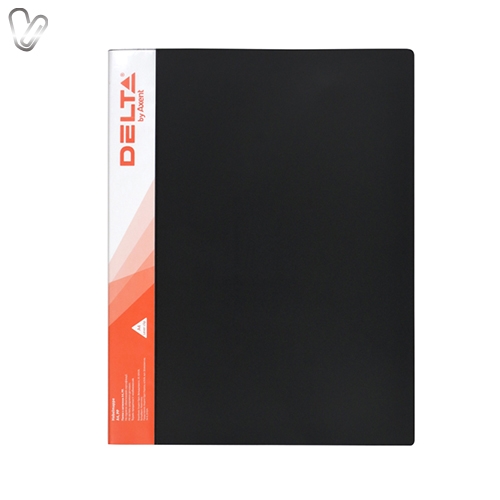 Папка пласт. з притиском Delta чорна - Фото 1