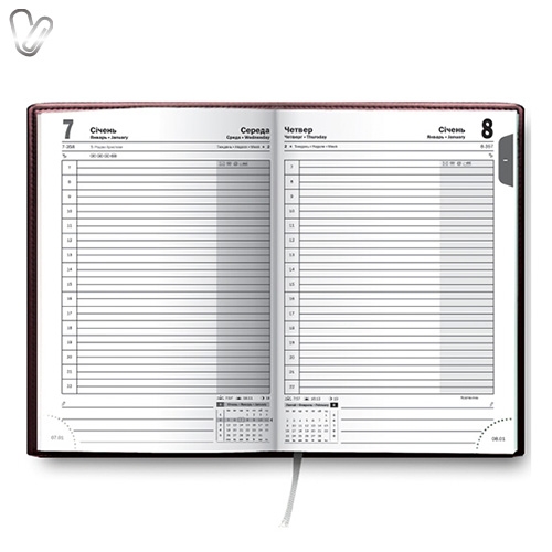 Щоденник 2018 Стандарт Soft з/т бордовий - Фото 2