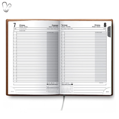 Щоденник 2018 Стандарт Soft з/т коричневий - Фото 2