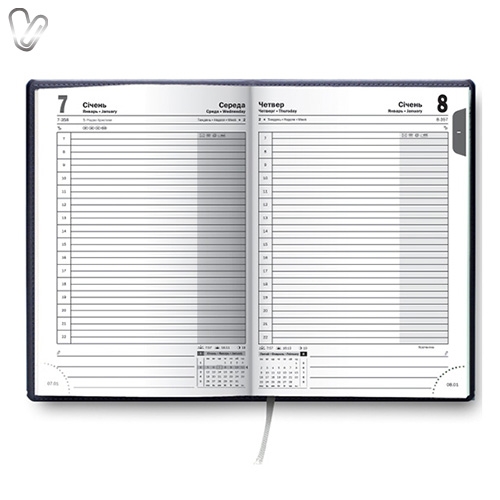 Щоденник 2018 Стандарт LaFontaine слп/т синій - Фото 2