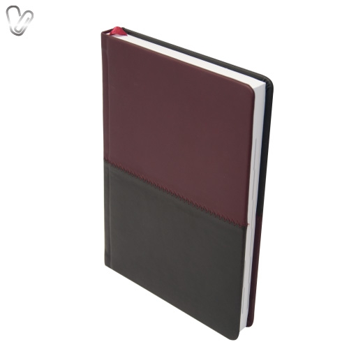 Щоденник 2018 Стандарт Quattro б/т бордовий+чорний - Фото 1