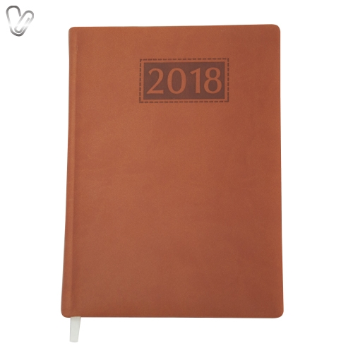 Щоденник 2018 Стандарт Gentle слп/т коричневий - Фото 1
