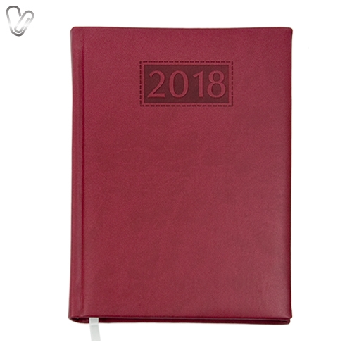 Щоденник 2018 Стандарт Gentle слп/т бордовий - Фото 1
