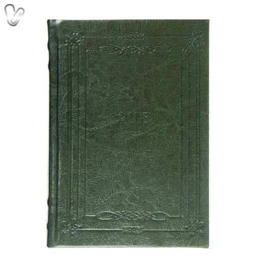 Щоденник 2018 Стандарт Saga слп/т зелений, золочення зрізу - Фото 1