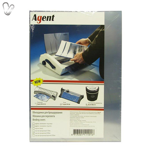 Обкладинка пласт. А4 Agent 150мкм прозора (100шт/пак) - Фото 1