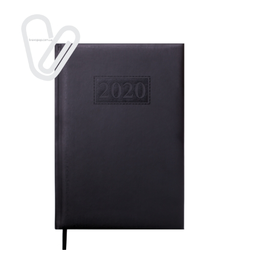 Щоденник дат. 2020 GENTLE(Torino), A5, 336 стор., чорний - Фото 1