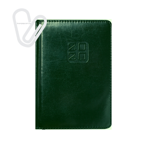 Щоденник дат. 2020 BRAVO(Soft), A5, 336 стор., зелений - Фото 1