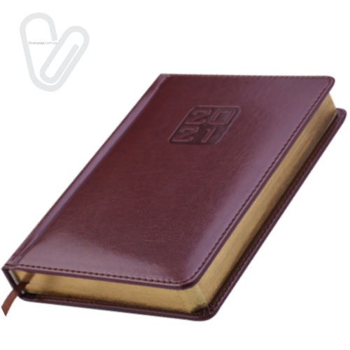 Щоденник датов.2021 BRAVO (Soft), L2U, A6, коричневий, штучна шкіра/поролон - Фото 2