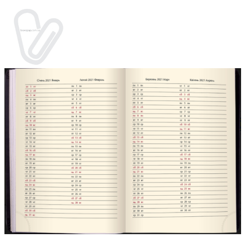 Щоденник датов.2021 BRAVO (Soft), L2U, A6, коричневий, штучна шкіра/поролон - Фото 9