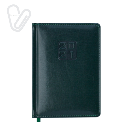 Щоденник датов.2022 BRAVO (Soft), L2U, A6, зелений, штучна шкіра/поролон - Фото 1