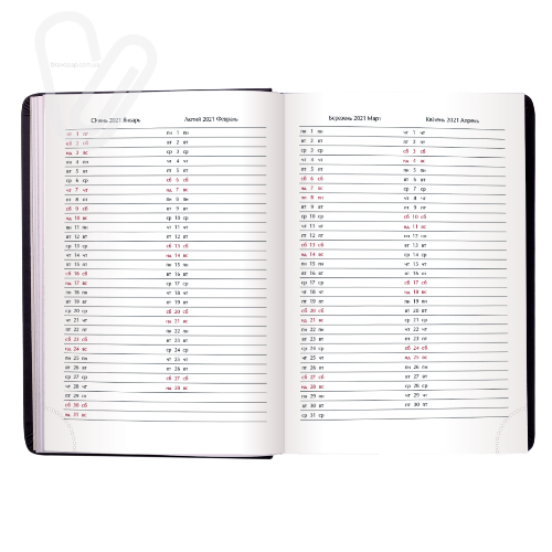 Щоденник датов.2021 BASE (Miradur), L2U, A6, синій, бумвініл/поролон - Фото 4