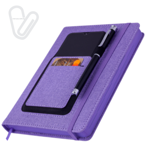 Щоденник датов. 2021 COMBI, L2U, A5, синій, штучна шкіра/поролон - Фото 2