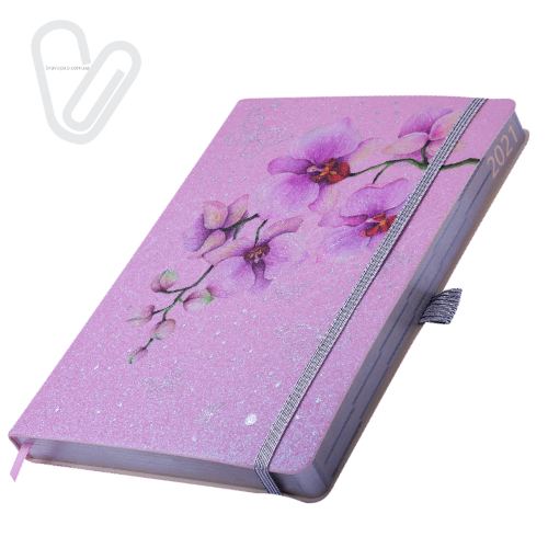 Щоденник датов. 2021 CHERIE, A5, св.-рожевий, штучна шкіра - Фото 2