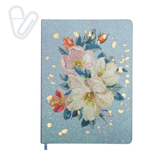 Щоденник датов. 2021 CHERIE, A5, св.-блакитний, штучна шкіра - Фото 1