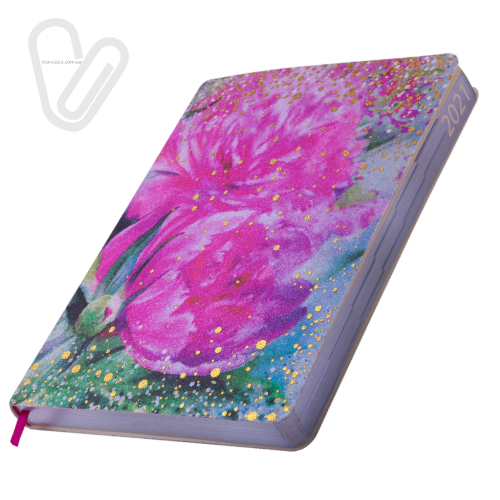 Щоденник датов. 2022 CHERIE, A5, рожевий, штучна шкіра - Фото 2