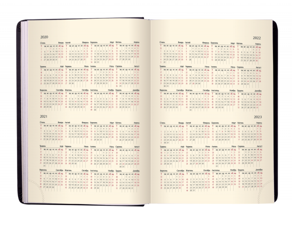 Щоденник датов. 2021 STAR, A5, золотий, штучна шкіра - Фото 4