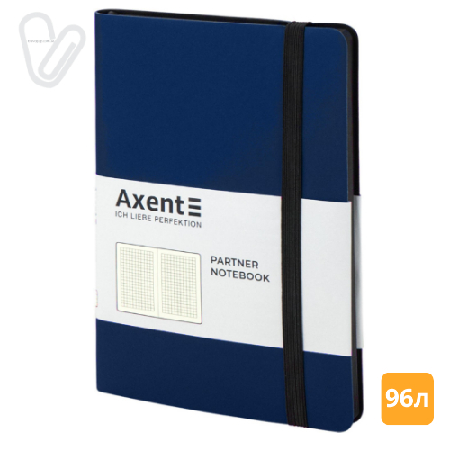 Блокнот 125*195 96л клітинка Partner синій  - Фото 1