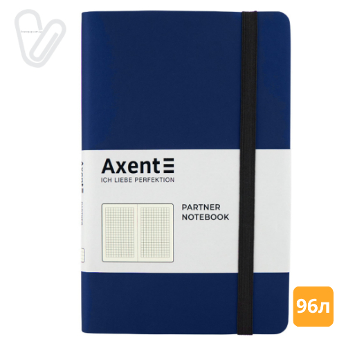 Блокнот 125*195 96л клітинка Partner синій  - Фото 1