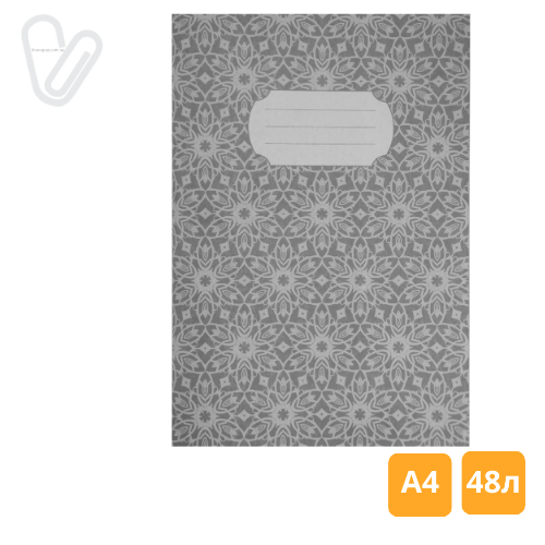 Книга обліку 48л клітинка А4 м'яка обл.газет. асорті JOBMAX - Фото 2