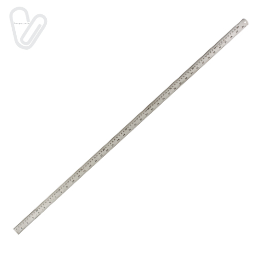 Лінійка 1 м сталева  - Фото 1