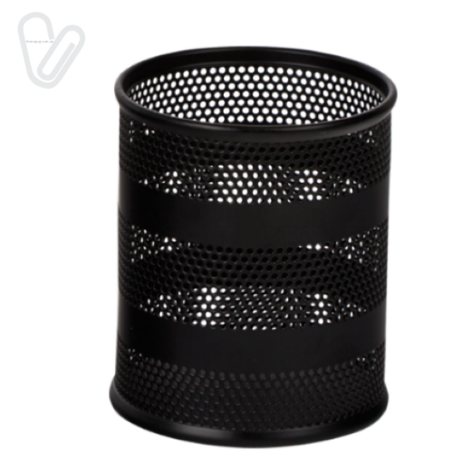 Підставка для ручок метал. кругла чорна, BM.6203-01 - Фото 1